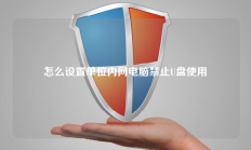 怎么设置单位内网电脑禁止U盘使用