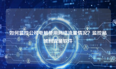 如何监控公司电脑使用网络流量情况？监控局域网流量软件