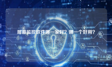屏幕监控软件哪一家好？哪一个好用？