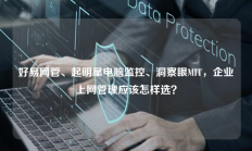好易网管、起明星电脑监控、洞察眼MIT，企业上网管理应该怎样选？