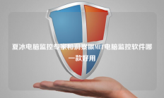 夏冰电脑监控专家和洞察眼MIT电脑监控软件哪一款好用