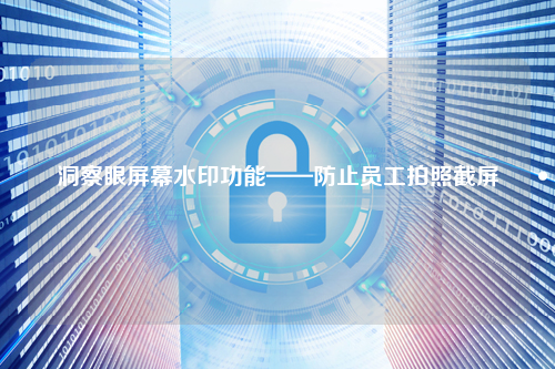 洞察眼屏幕水印功能——防止员工拍照截屏