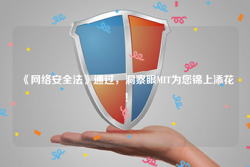 《网络安全法》通过，洞察眼MIT为您锦上添花！